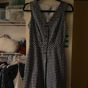 Black and White Plaid Dress